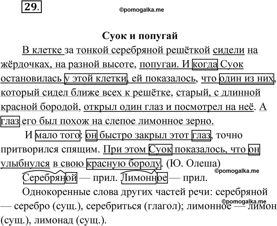 страница 24 упражнение 29 русский язык 5 класс Бондаренко рабочая тетрадь 1 часть 2024 год