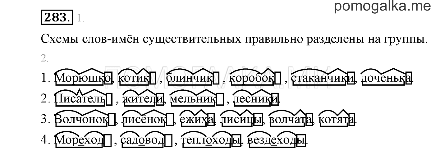 часть 2 страница 52 упражнение 283 русский язык 3 класс Бунеев, Бунеева, Пронина 2015 год