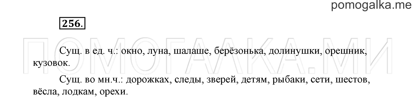 страница 145 Упражнение №256 русский язык 3 класс Климанова, Бабушкина часть 1