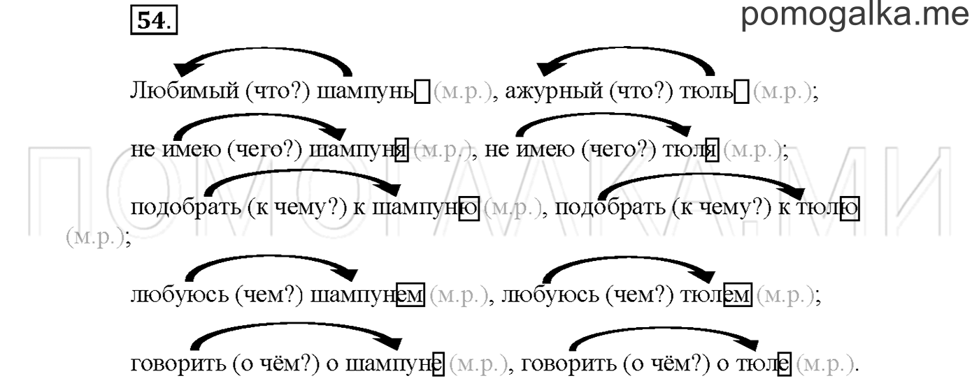 часть 1 страница 55 упражнение 54русский язык 3 класс Желтовская, Калинина 2019 год