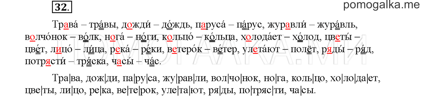 часть 1 страница 15 упражнение 32русский язык 3 класс Желтовская, Калинина 2019 год