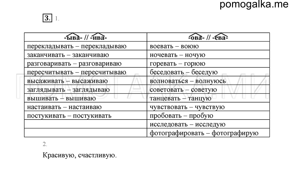 урок 62 упражнение №3 русский язык 4 класс Иванов, Кузнецова