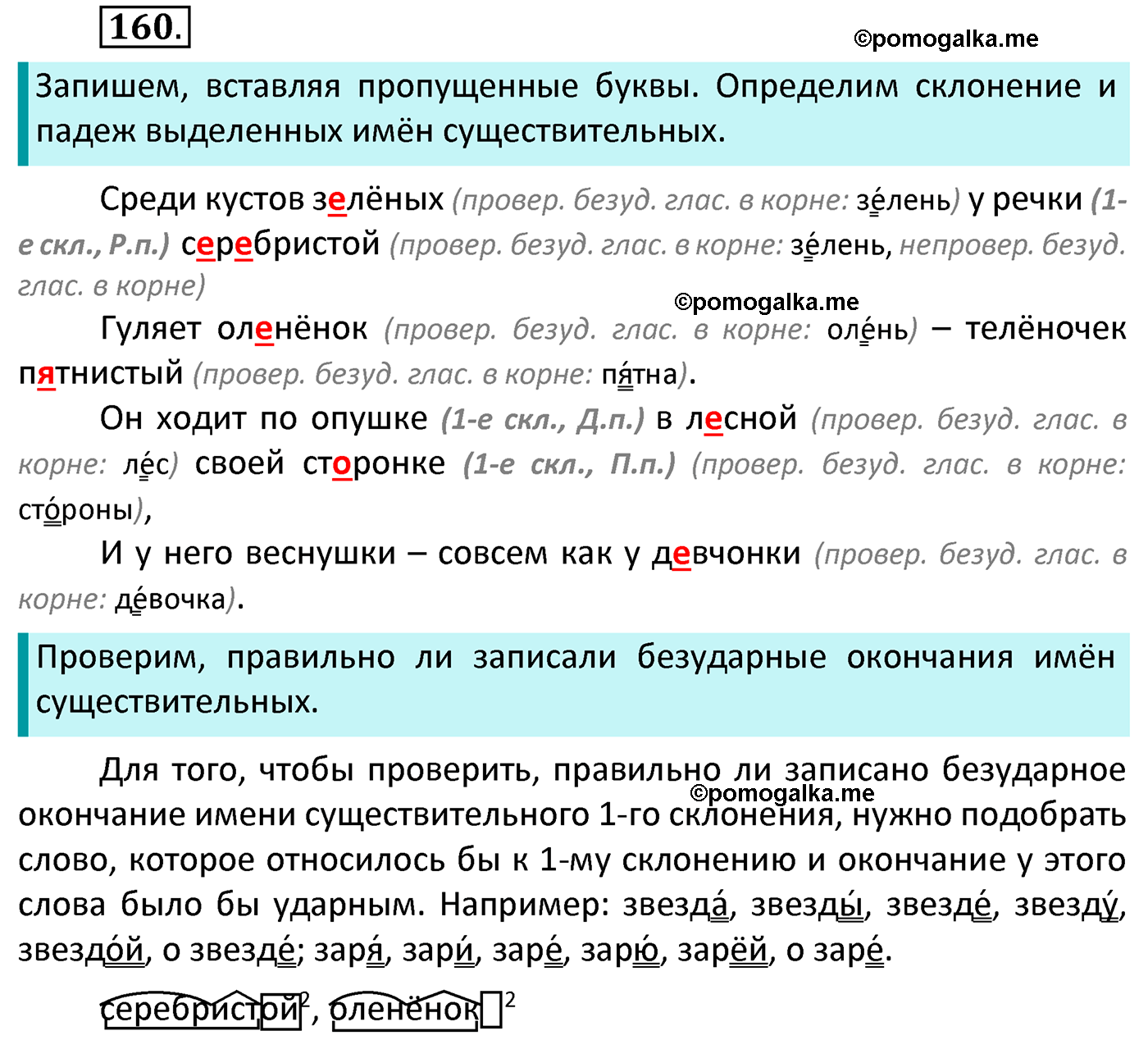 часть 1 страница 92 упражнение 160 русский язык 4 класс Канакина 2022 год