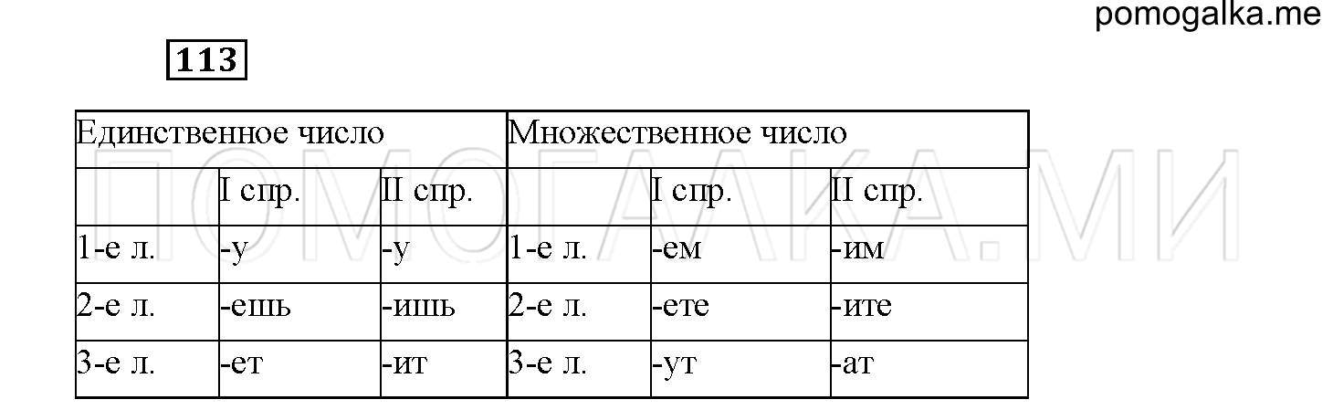 часть 2 упражнение №113 русский язык 4 класс Канакина рабочая тетрадь 2017 год