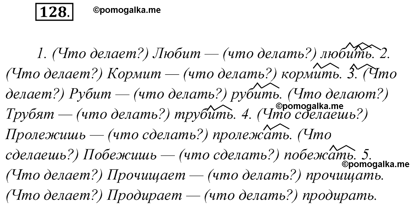 упражнение №128 русский язык 4 класс Климанова 2022 год