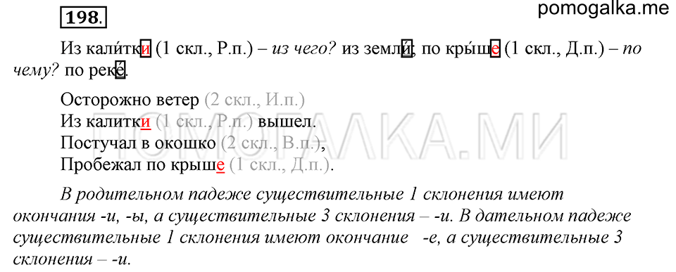 часть 1 страница 103 упражнение №198 русский язык 4 класс Рамзаева 2019