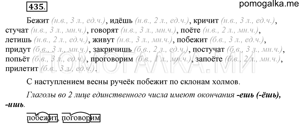 часть 2 страница 79 упражнение №435 русский язык 4 класс Рамзаева 2019