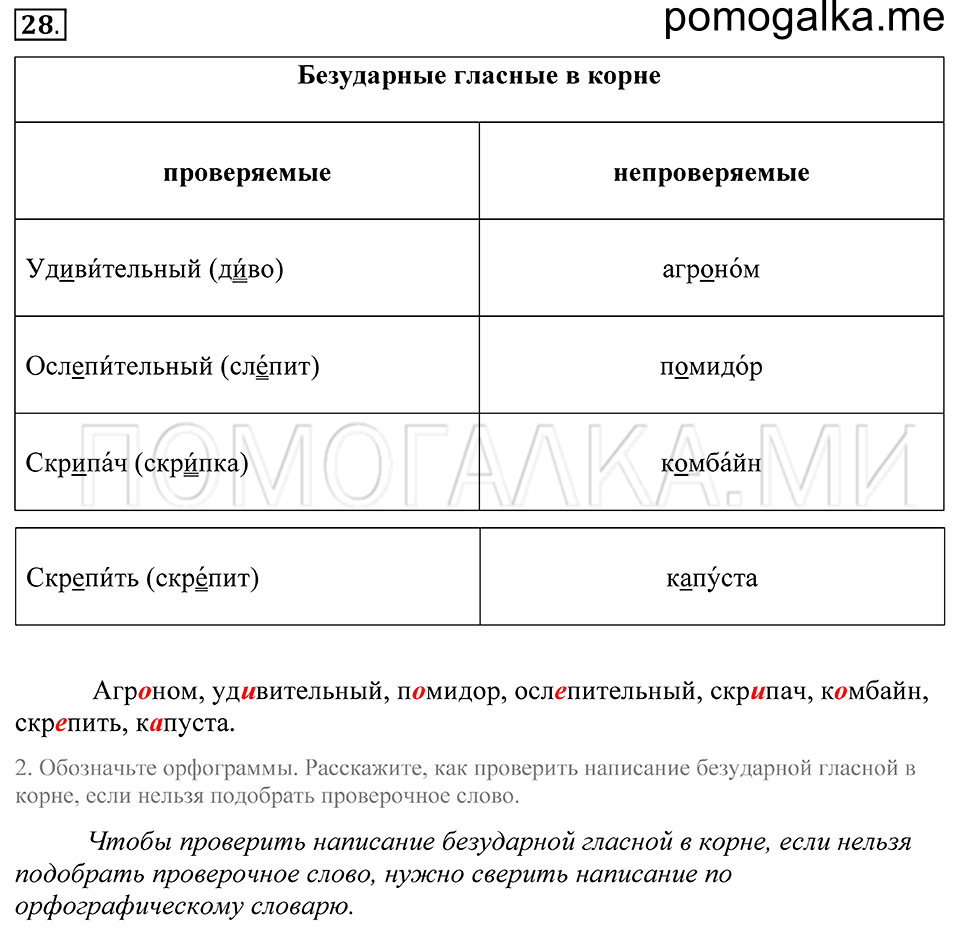 упражнение 28 русский язык 5 класс Купалова 2012 год