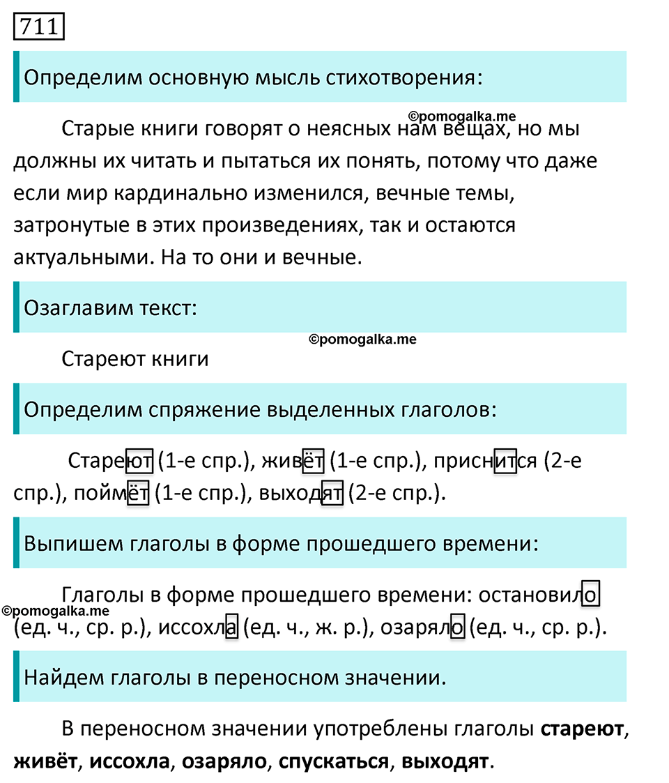 упражнение 711 русский язык 5 класс Ладыженская, Баранов, Тростенцова, Григорян 2020 год