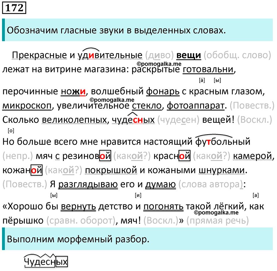 упражнение 172 русский язык 5 класс Ладыженская, Баранов 2023 год