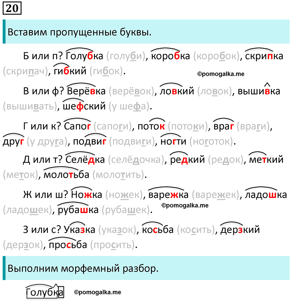 упражнение 20 русский язык 5 класс Ладыженская, Баранов 2023 год