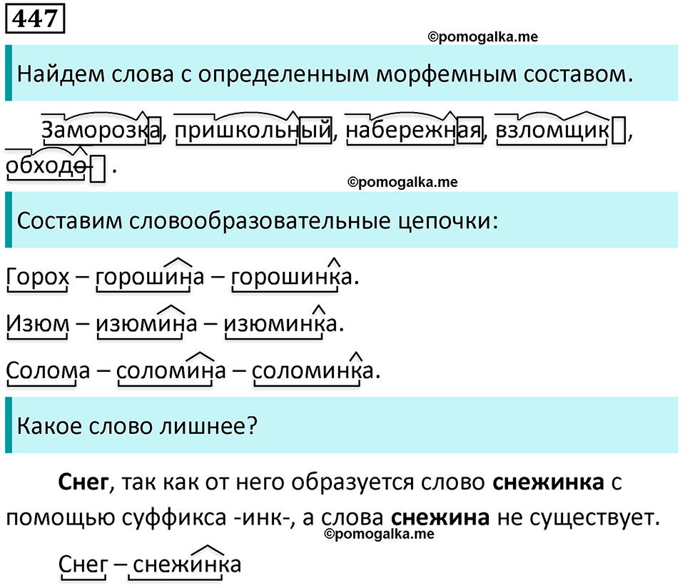 упражнение 447 русский язык 5 класс Ладыженская, Баранов 2023 год