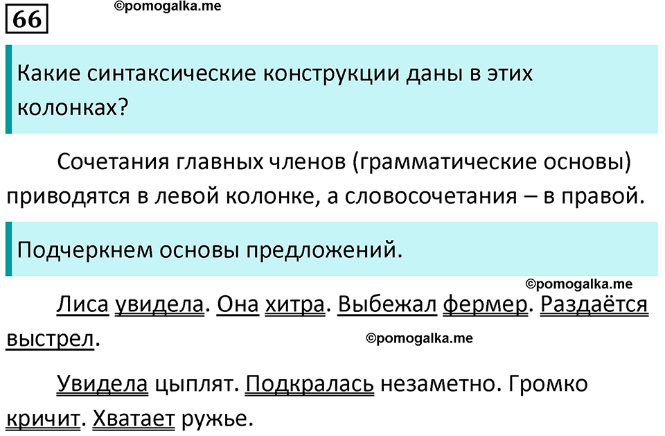 упражнение 66 русский язык 5 класс Ладыженская, Баранов 2023 год