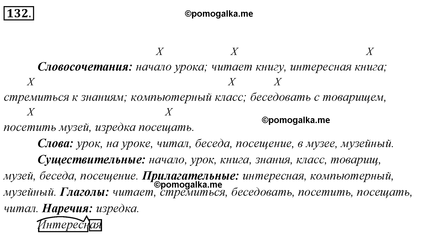 номер 132 русский язык 5 класс Ладыженская, Баранов, Тростенцова 2012 год