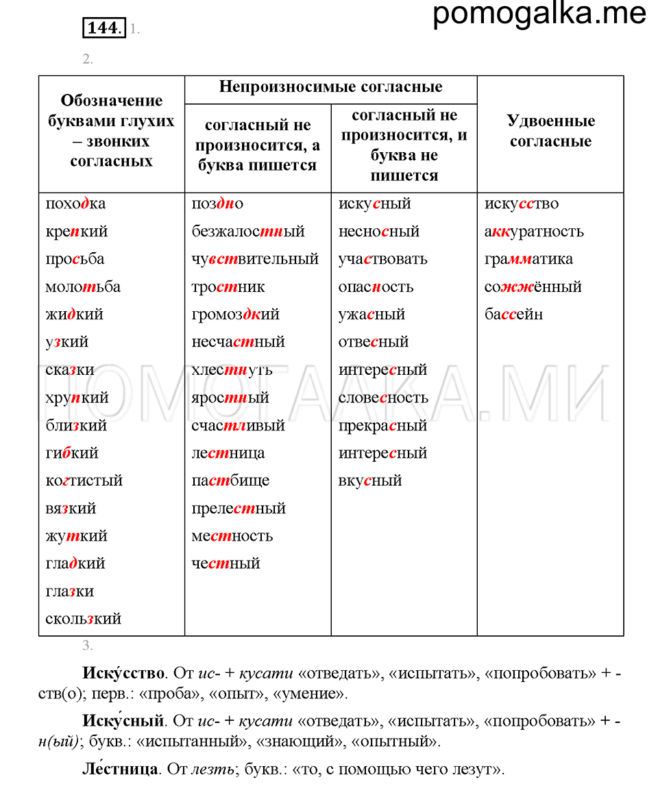 часть 1 страница 67 упражнение 144 русский язык 5 класс Львова учебник 2016 год