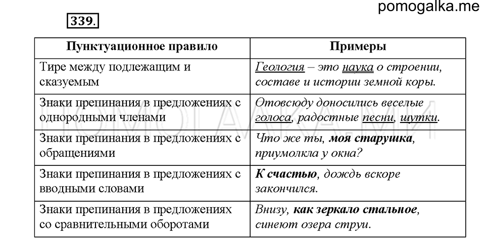 часть 1 страница 152 упражнение 339 русский язык 5 класс Львова учебник 2016 год