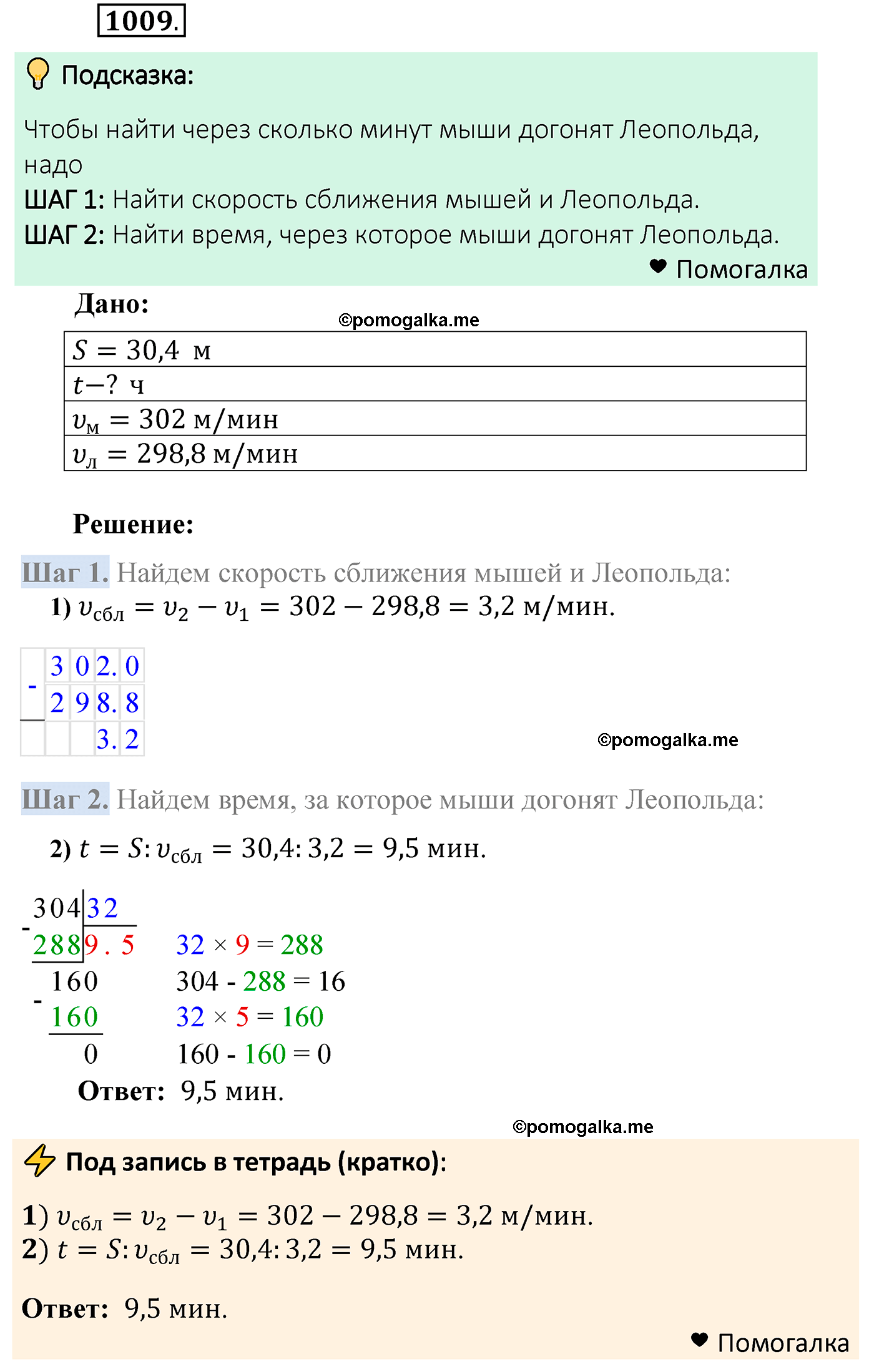 страница 245 задача 1009 математика 5 класс Мерзляк 2022