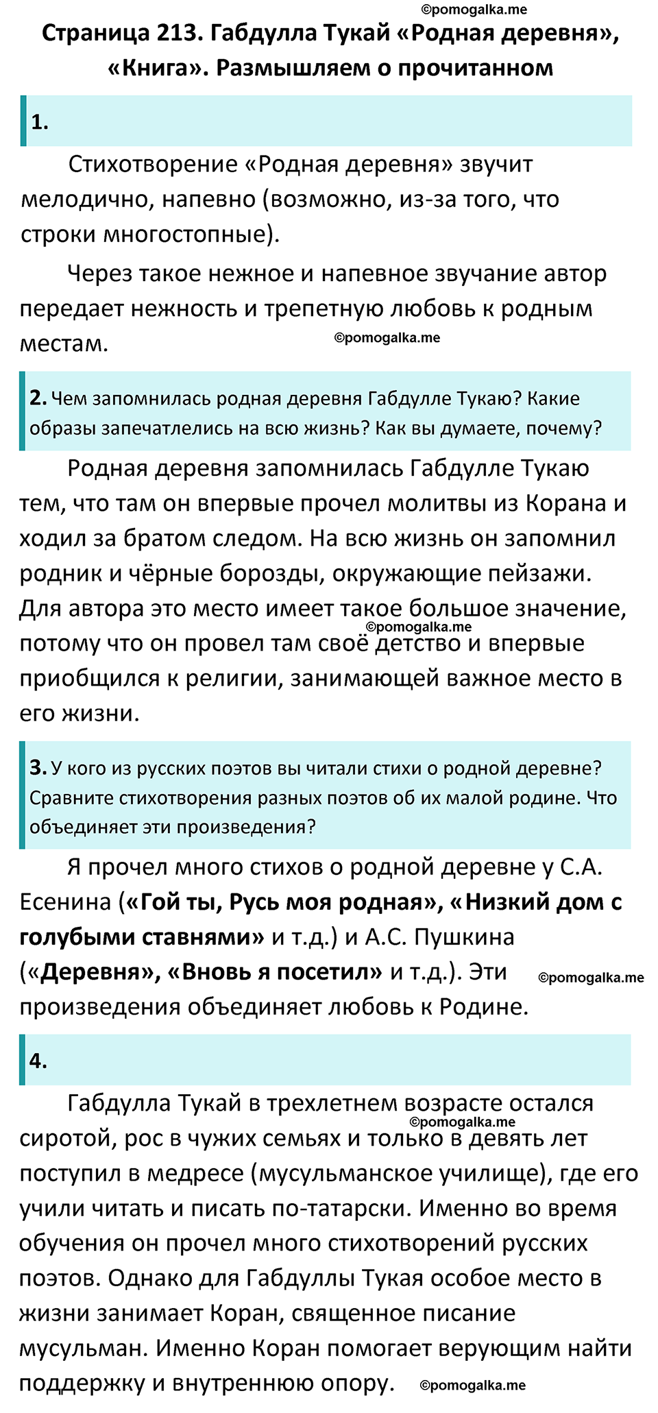 часть 2 страница 213 литература 6 класс Коровина, Полухина, Журавлев 2023 год