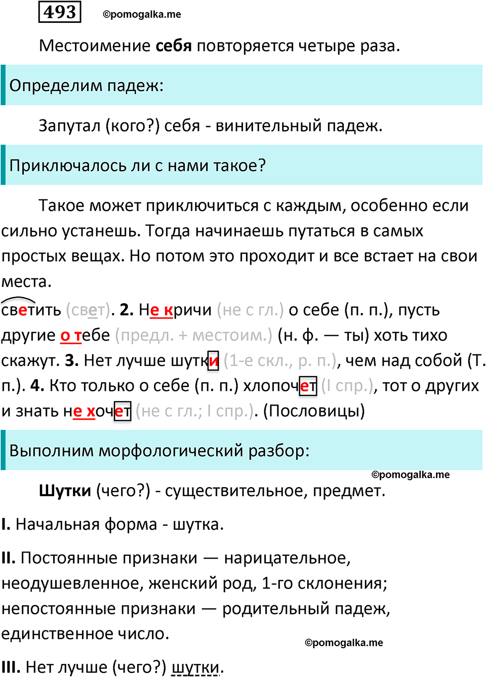 разбор упражнения №493 русский язык 6 класс Баранов, Ладыженская, Тростенцова 2020 год