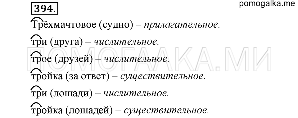 упражнение №394 русский язык 6 класс Ладыженская, Баранов