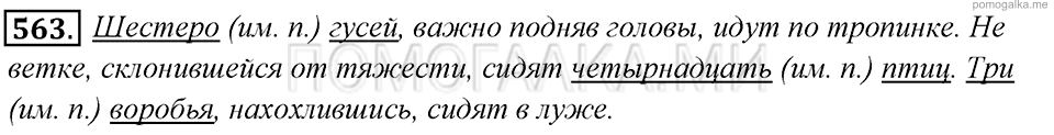 упражнение №563 русский язык 6 класс Львова, Львов учебник 2013 год