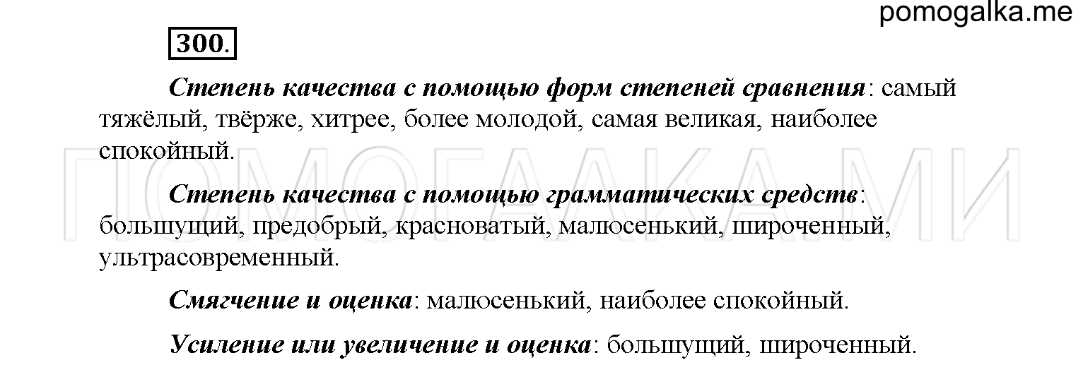 упражнение №300 русский язык 6 класс Рыбченкова