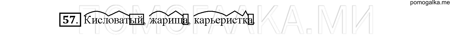 упражнение №57 русский язык 6 класс Рыбченкова