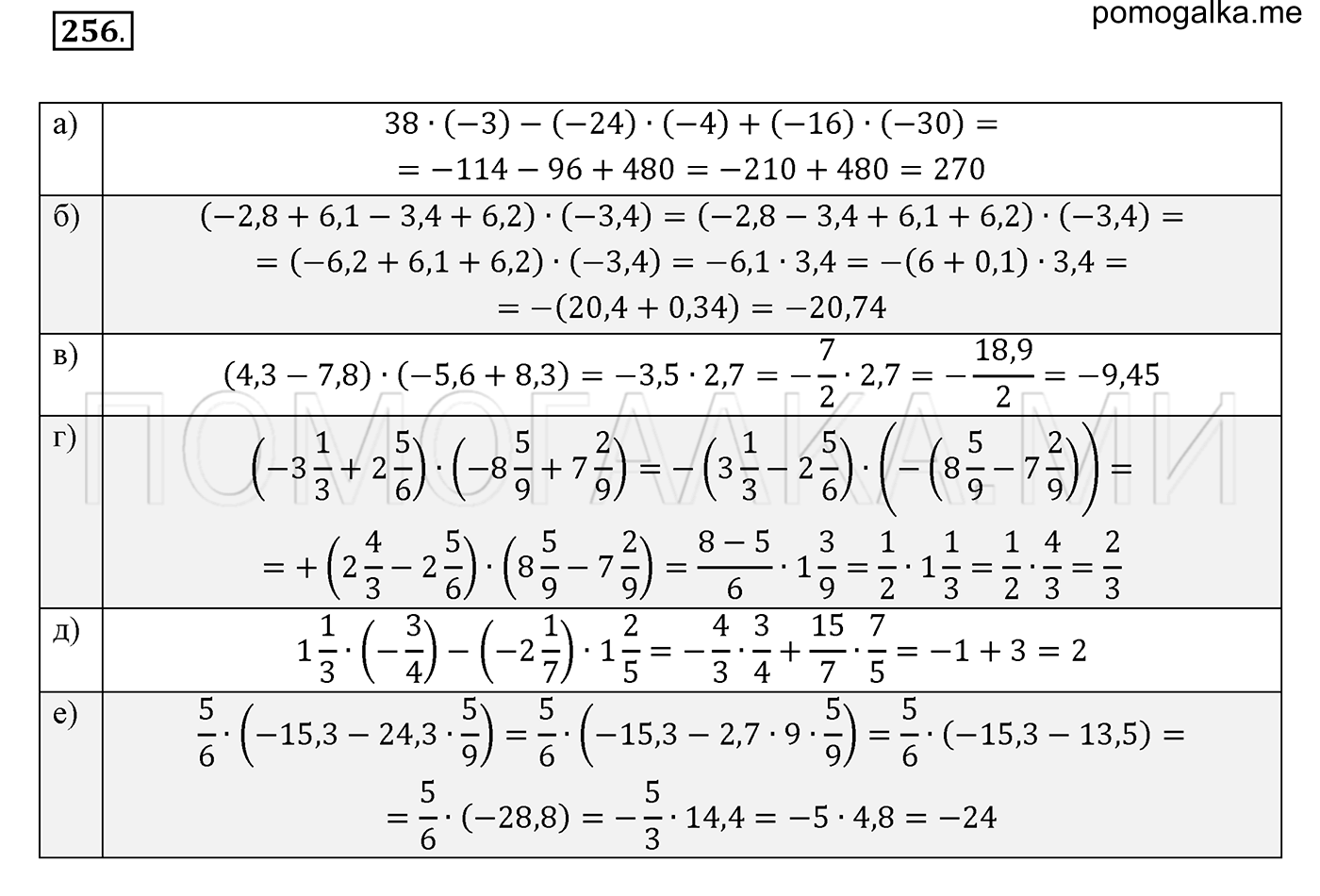 задача №256 математика 6 класс Виленкин Часть 2