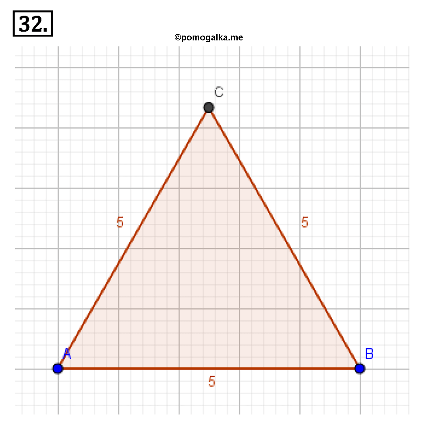 Параграф 1 Номер №32 геометрия 7 класс Погорелов