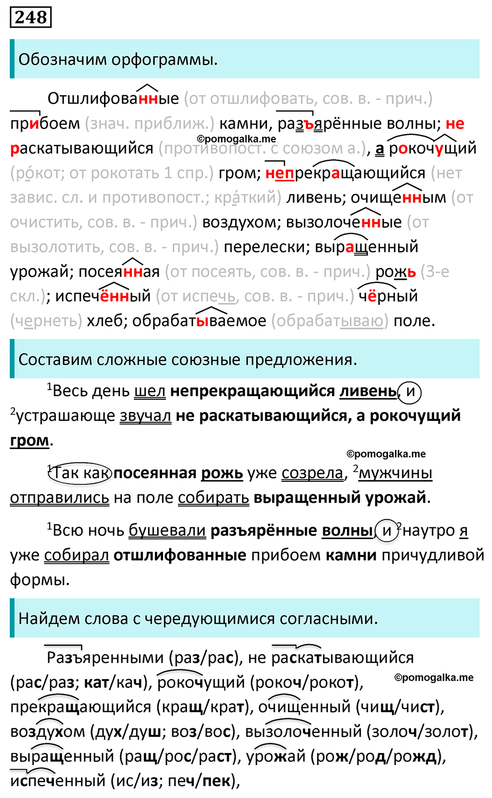 страница 146 упражнение 248 русский язык 7 класс Баранов, Ладыженская 2023 год