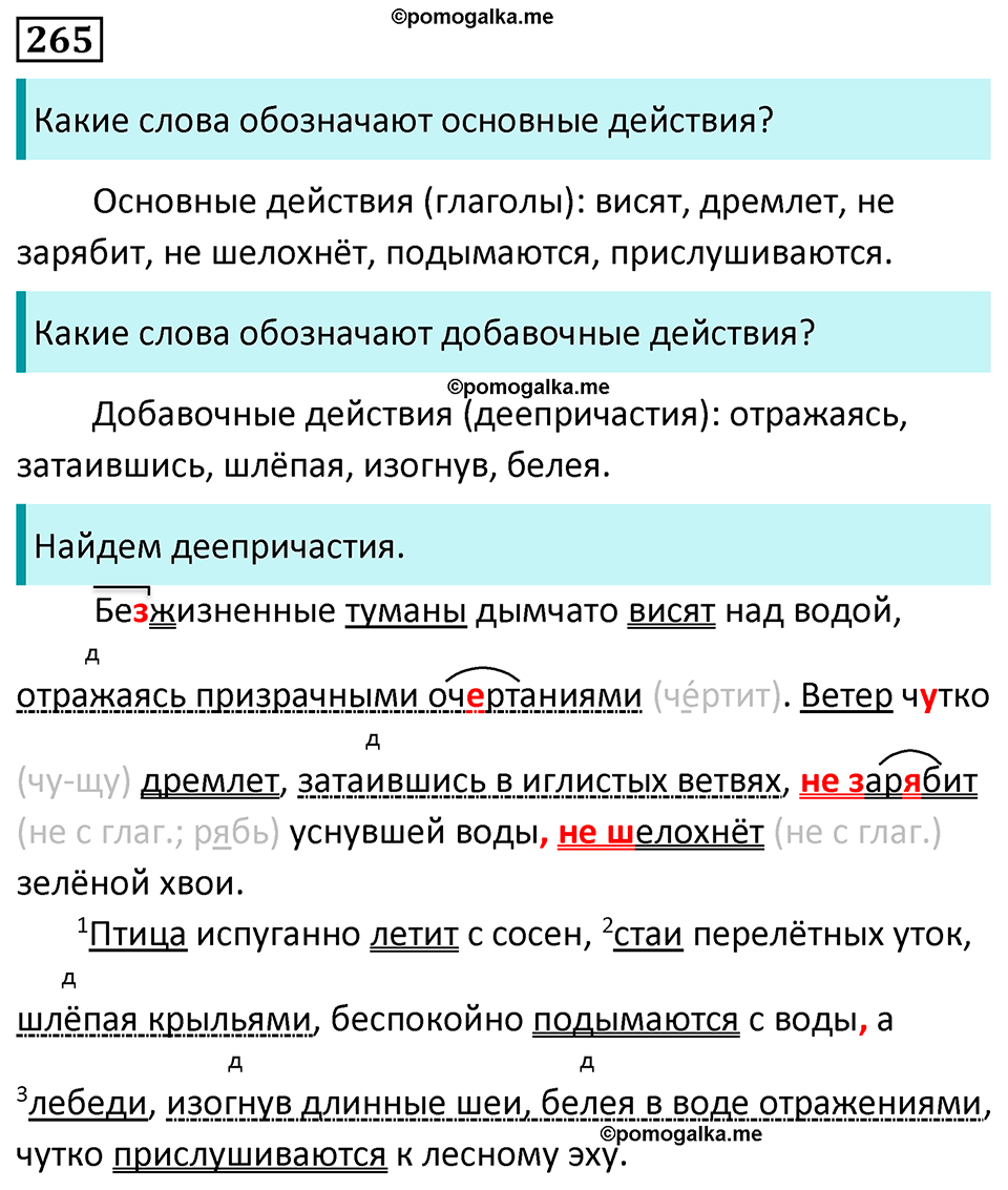 страница 155 упражнение 265 русский язык 7 класс Баранов, Ладыженская 2023 год