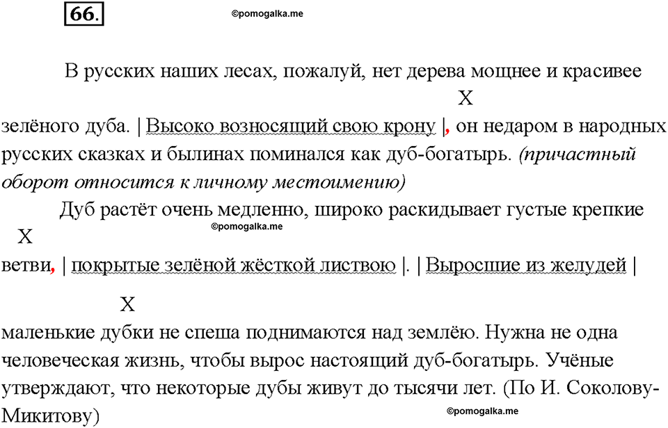 страница 36 упражнение 66 русский язык 7 класс Рыбченкова 2015 год