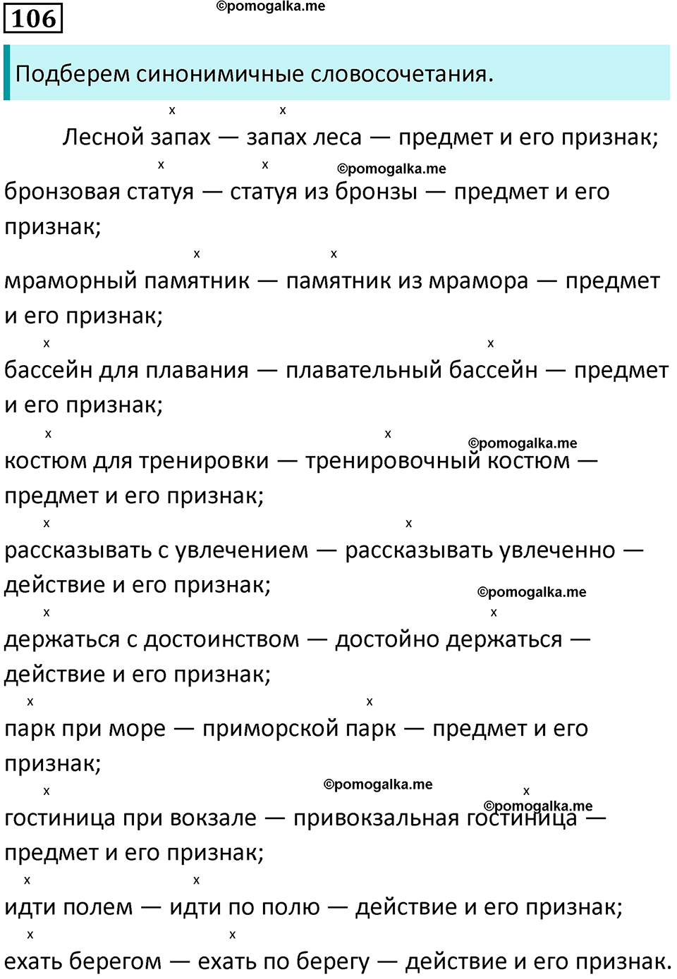 разбор упражнения №106 русский язык 8 класс Бархударов 2023 год