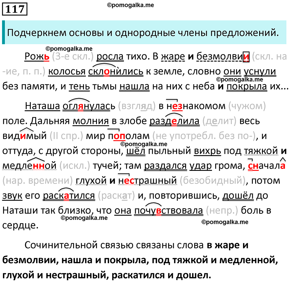 разбор упражнения №117 русский язык 8 класс Бархударов 2023 год