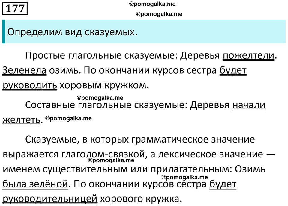 разбор упражнения №177 русский язык 8 класс Бархударов 2023 год