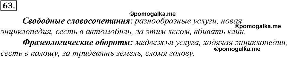 страница 38 упражнение 63 русский язык 8 класс Тростенцова, Ладыженская 2014 год