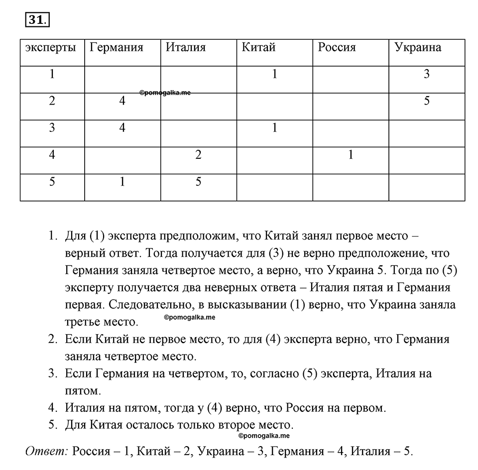 задача №31 рабочая тетрадь по информатике 9 класс Босова