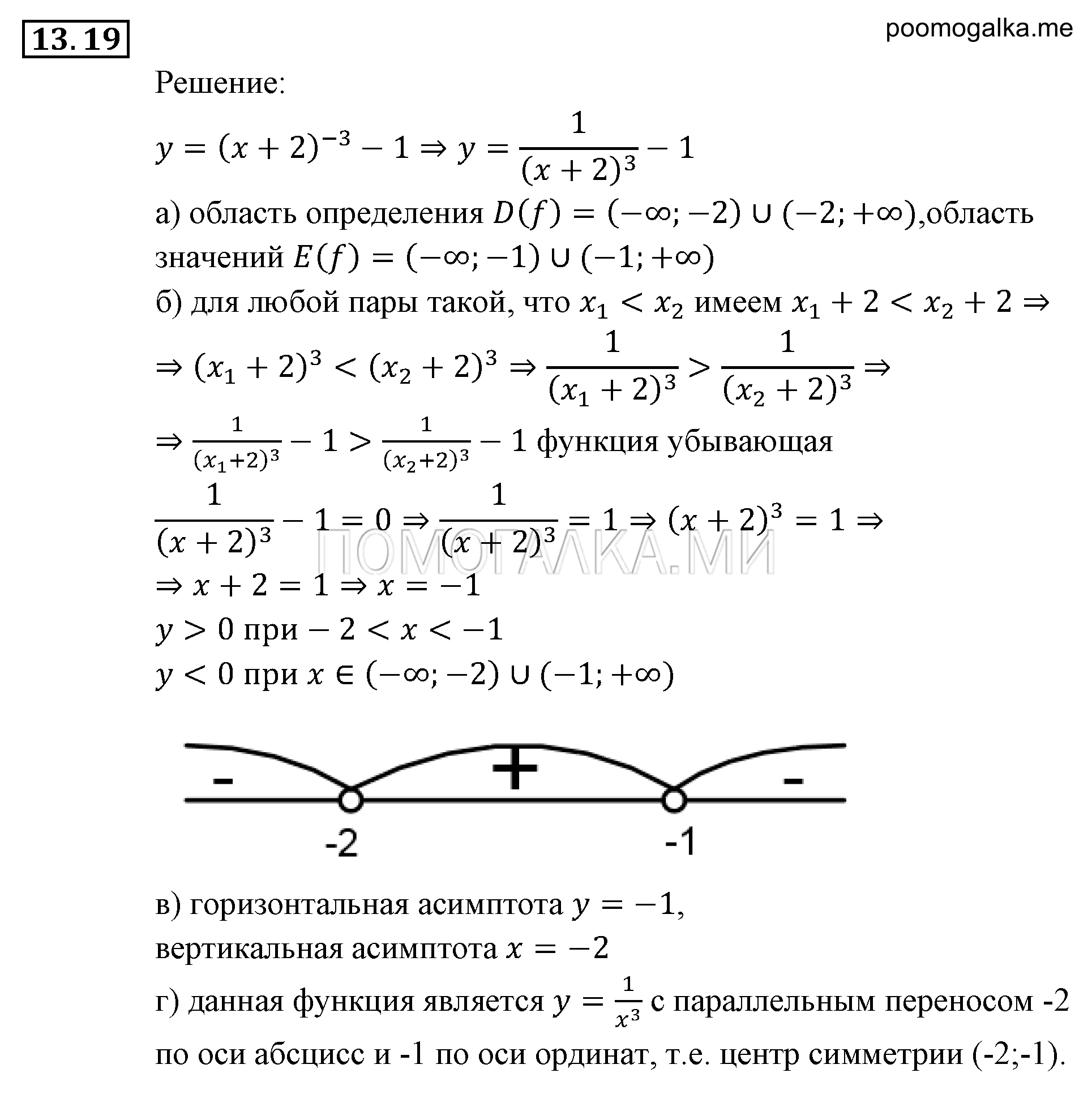 задача №13.19 алгебра 9 класс Мордкович