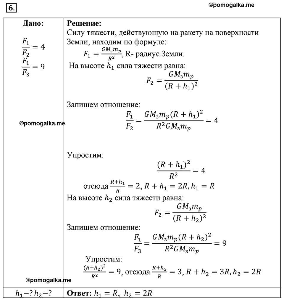 Параграф §16 упражнение 16 №6 физика 9 класс Пёрышкин