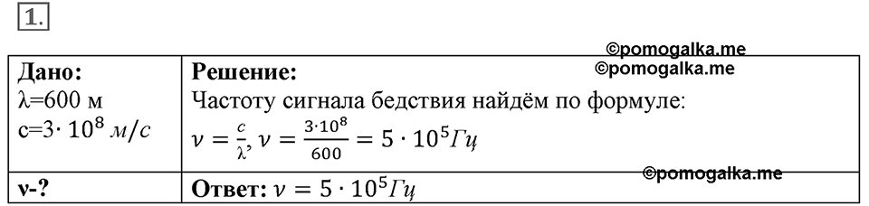 Параграф §44 упражнение 44 №1 физика 9 класс Пёрышкин