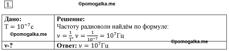 Параграф §46 упражнение 46 №1 физика 9 класс Пёрышкин